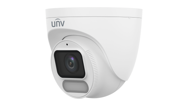 Uniview IPC3622LE-ADF28K-WP-L – 2MP Owlview Wise-ISP Fixed Warm Light Turret Network Camera