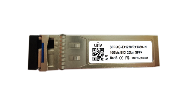 Uniview SFP-XG-TX1270/RX1330-IN – 10 Gigabit Single-Mode 20km BIDI Optical Module-TX1270/RX1330